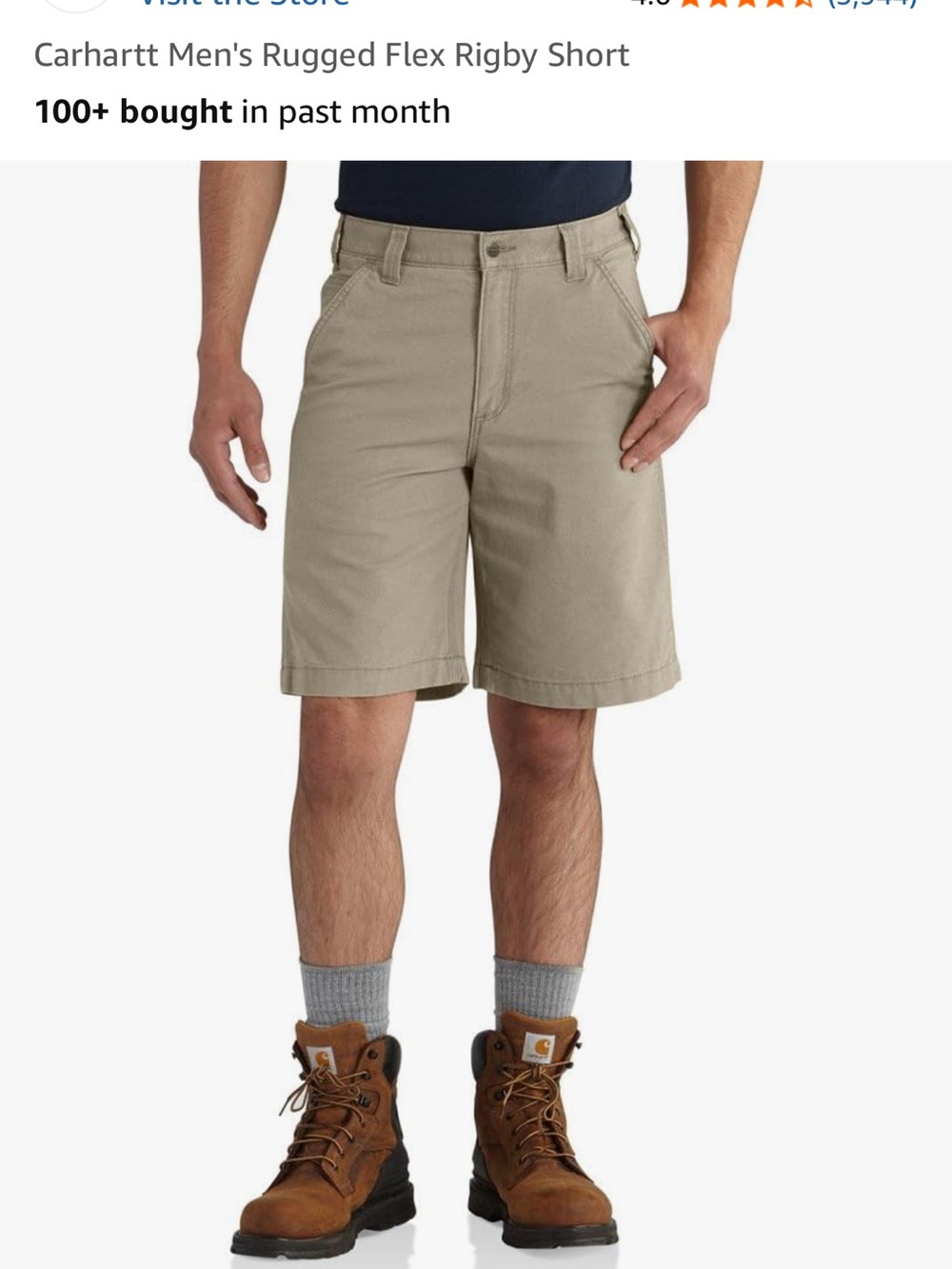 Carharrt relaxed fit rugged flex rigby short